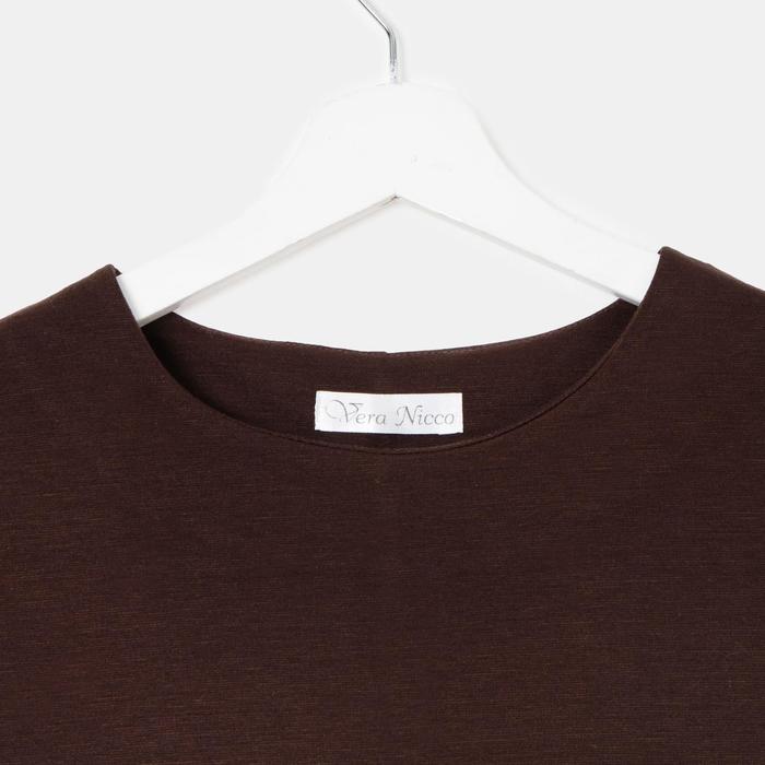 Платье женское, размер 48, рост 168 см, цвет шоколад (арт. 1556)