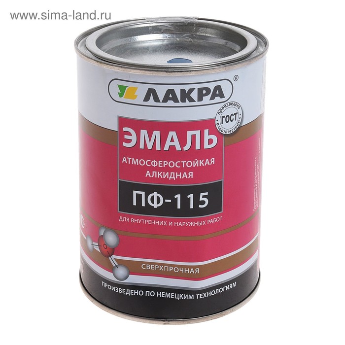 

Эмаль ПФ-115 синяя 1,0кг