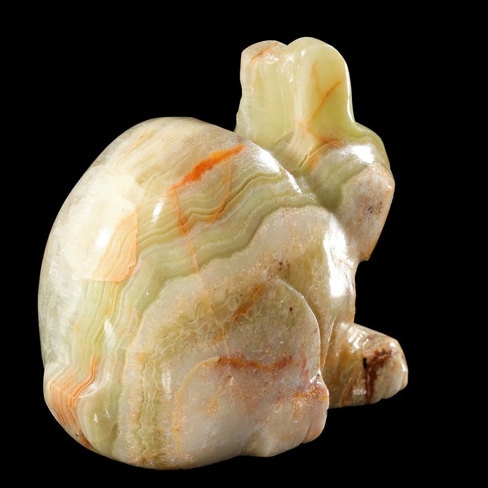 Сувенир "Заяц" 7,5 х 6 см, оникс