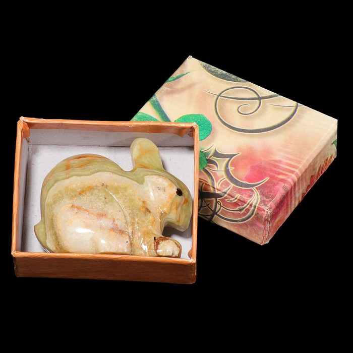 Сувенир "Заяц" 7,5 х 6 см, оникс