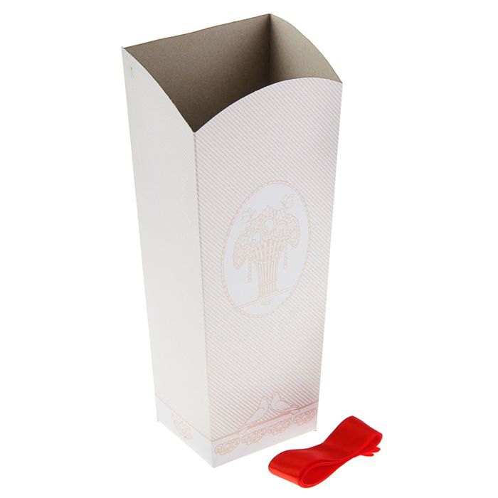 Пакет для цветов "Голуби", 24х12х10 см