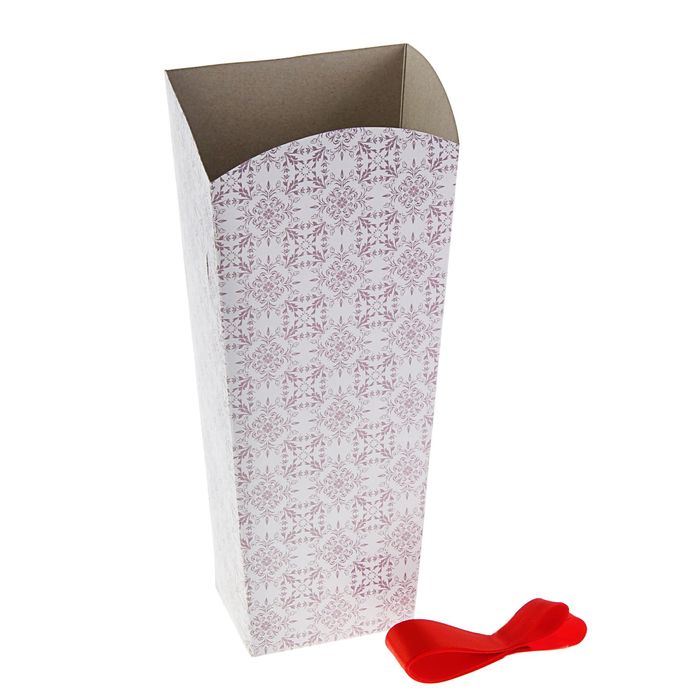 Пакет для цветов "Узор", 32х15х13 см