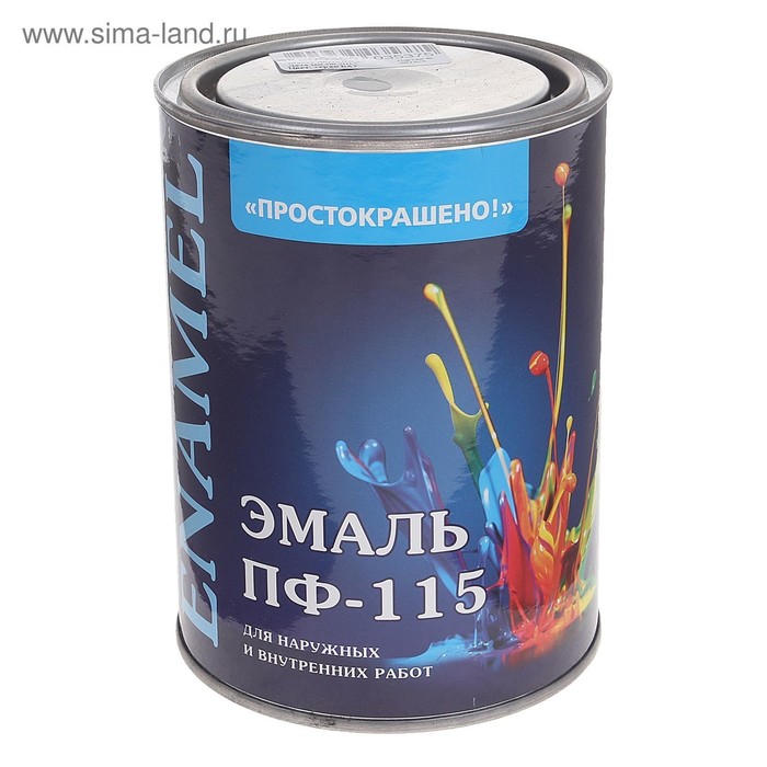 

Эмаль ПФ-115 Простокрашено серая 0,9кг