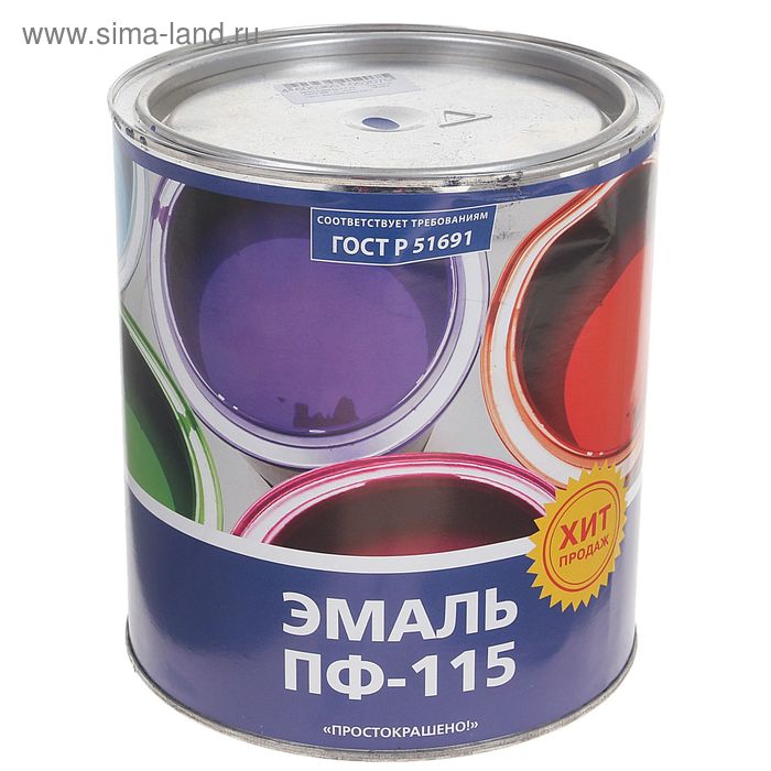 

Эмаль ПФ-115 Простокрашено васильковая 2,7кг