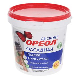 

Краска водно-дисперсионная Ореол для наруж. работ 1,5 кг