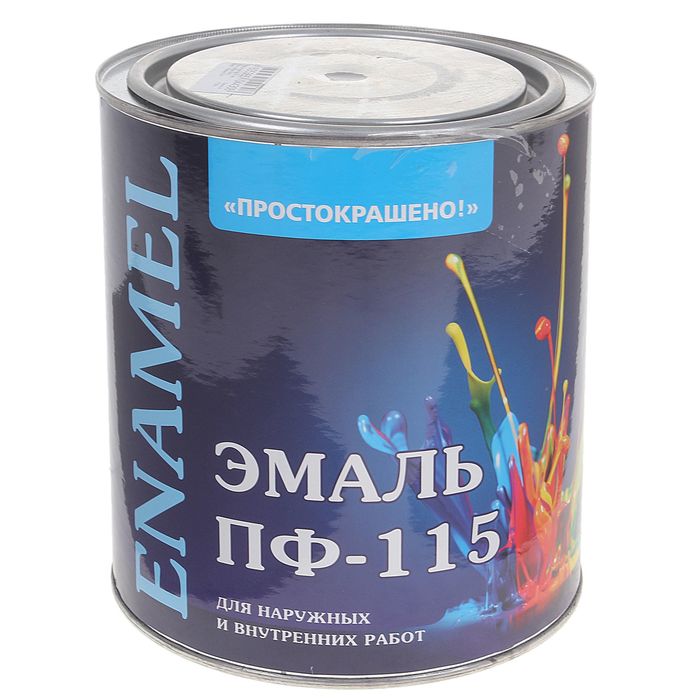 Эмаль ПФ-115 Простокрашено черная 2,7 кг