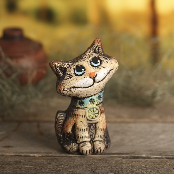 Сувенир из шамота "Кот Смайлик"