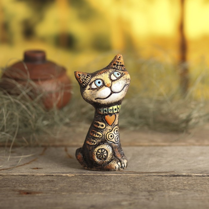 Сувенир из шамота "Кот Уют"