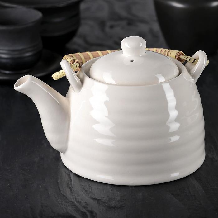 Чайник заварочный «Белые облака», 600 мл, с металлическим ситом чайник заварочный мелодия с металлическим ситом 750 мл