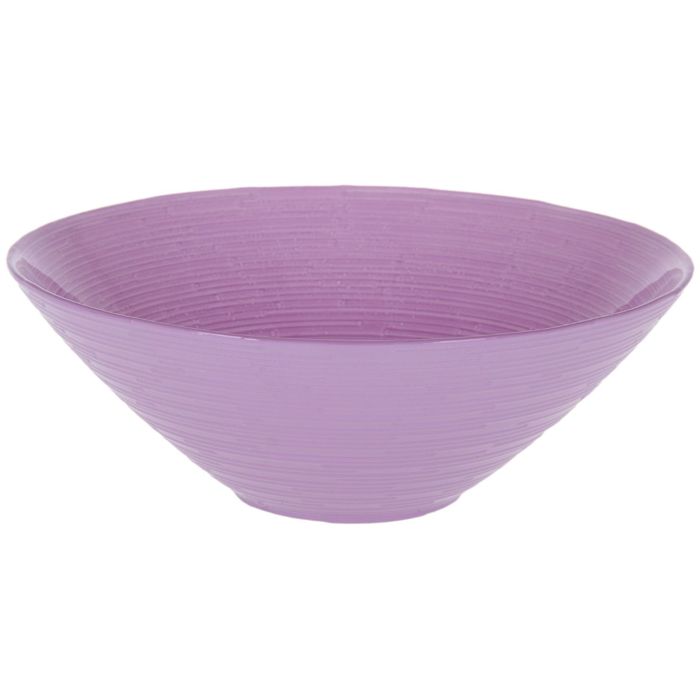 Салатник 700 мл "Риски", 20 см, цвет сиреневый