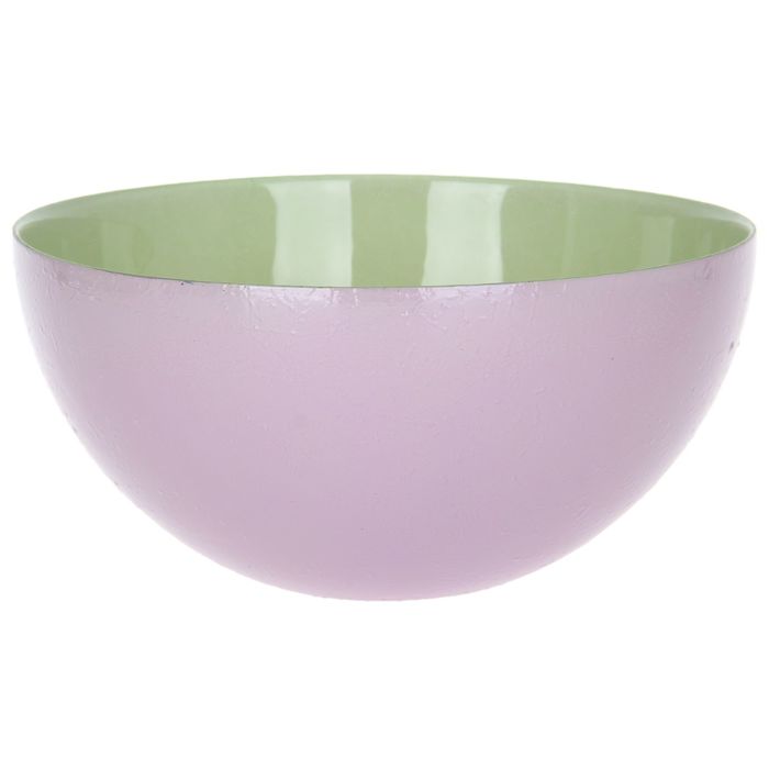 Салатник стеклянный d=21 см "Шеф", 1,5 л, цвет сиренево-зеленый