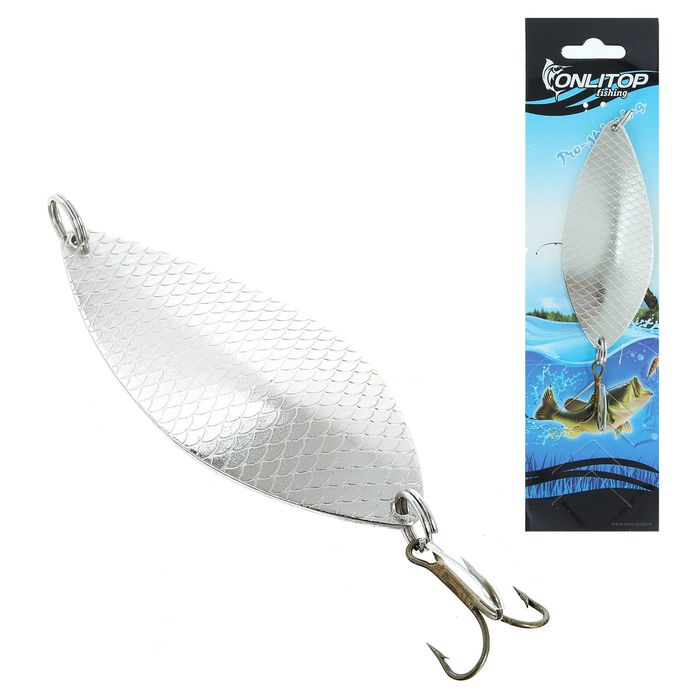 Блесна "Щучья", 28 г, цвет серебро