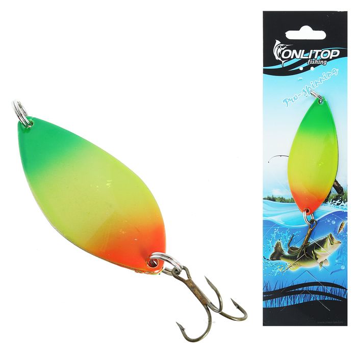 Блесна "Щучья", 24 г, цвет салатовый