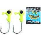 Джиг-головка 2 г, цвет зелёный, набор 2 шт.