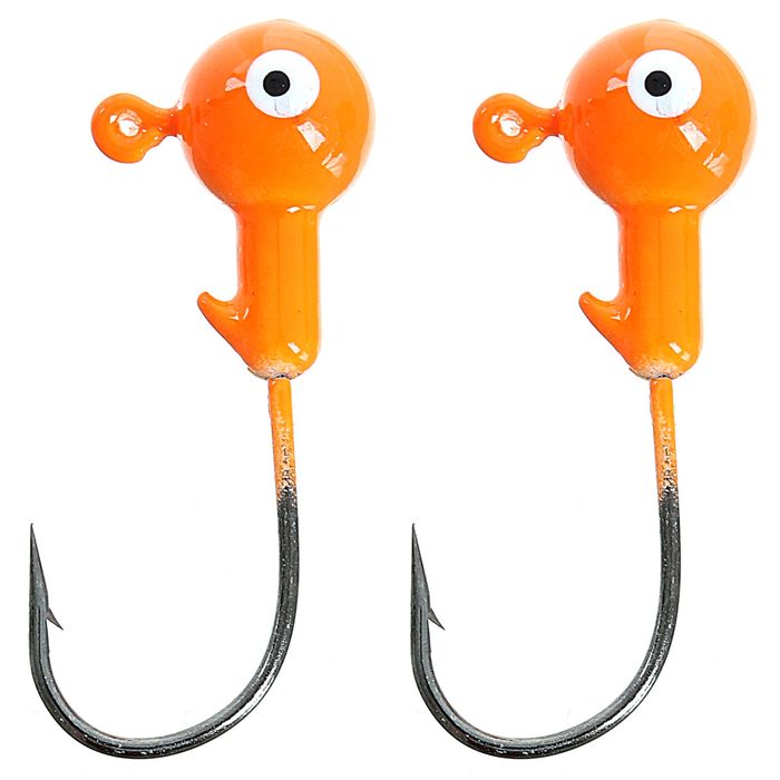 Джиг-головка 5 г, цвет оранжевый (набор 2 шт.)