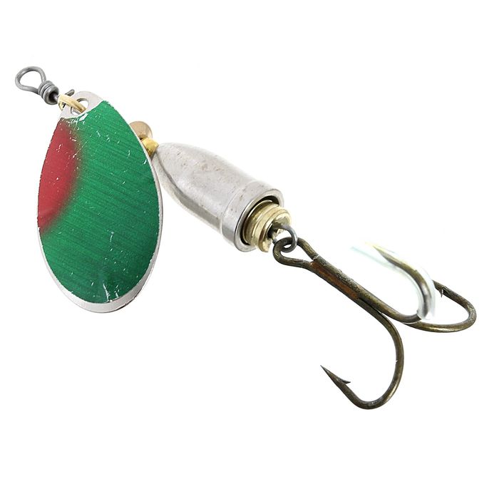 Блесна вращающаяся, цвет золото/зелёный #1