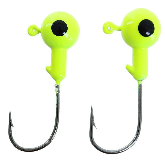 Джиг-головка 10 г, цвет зеленый (набор 2 шт.)