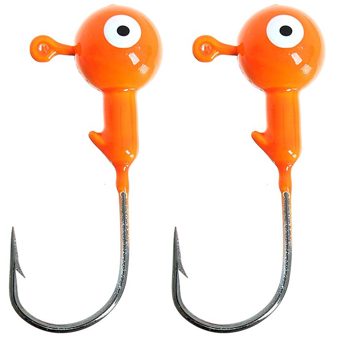 Джиг-головка 10 г, цвет оранжевый (набор 2 шт.)