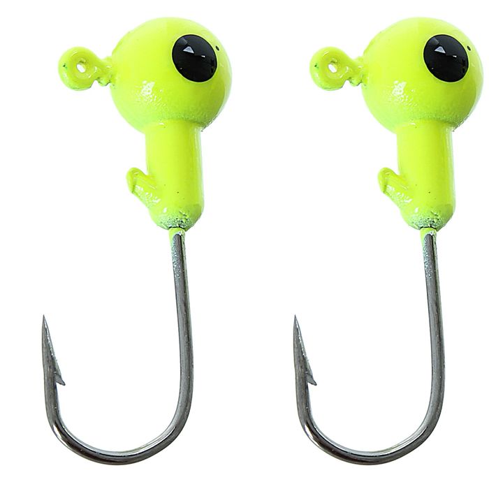 Джиг-головка 4 г, цвет зелёный (набор 2 шт.)