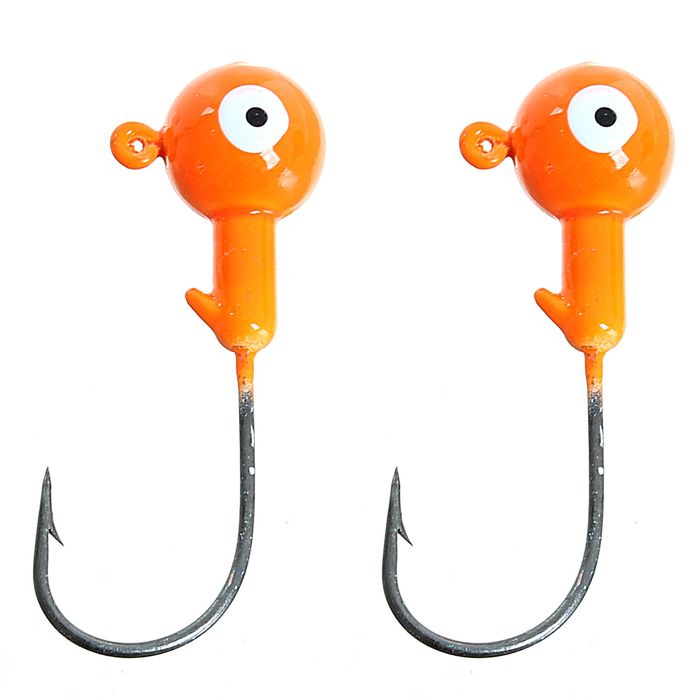 Джиг-головка 8 г, цвет оранжевый (набор 2 шт.)