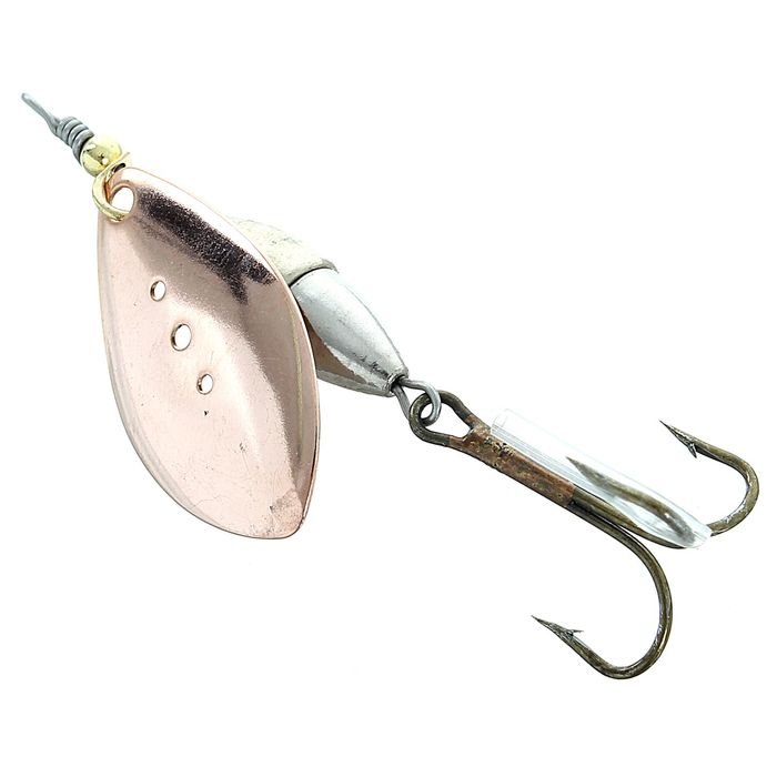 Блесна вращающаяся, цвет медь/золото/серебро #3