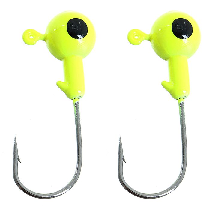 Джиг-головка 9 г, цвет зелёный (набор 2 шт.)