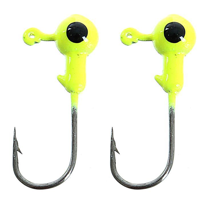 Джиг-головка 1 г, цвет зелёный (набор 2 шт.)