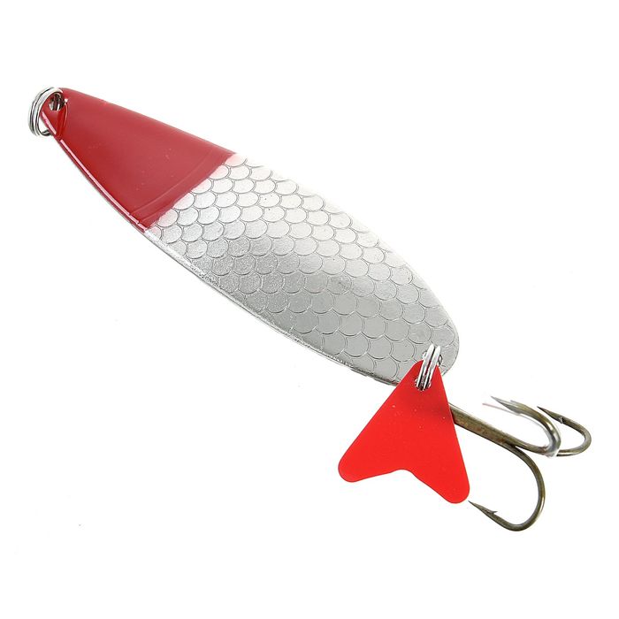 Блесна Профи 28 г, цвет серебро / красный