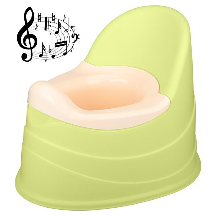 Горшок детский музыкальный, съёмная чаша, цвет жёлтый