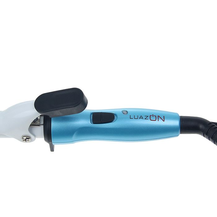 Плойка LuazON LW-07, 25 Вт, d=19 мм,температура нагрева 180°, керамическое покрытие, голубой