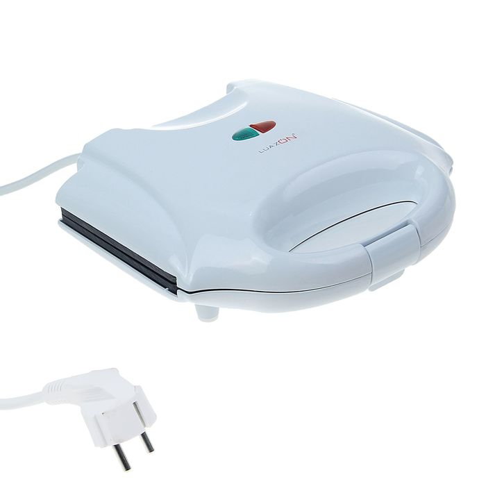 Сэндвичница LuazON LT-03, 750 Вт, 4 cэндвича, белая