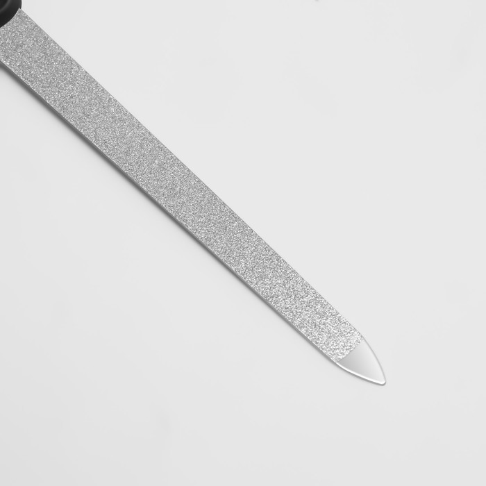 фото Пилка металлическая для ногтей, 16,5 см, на блистере, цвет чёрный, f-7-3 zinger