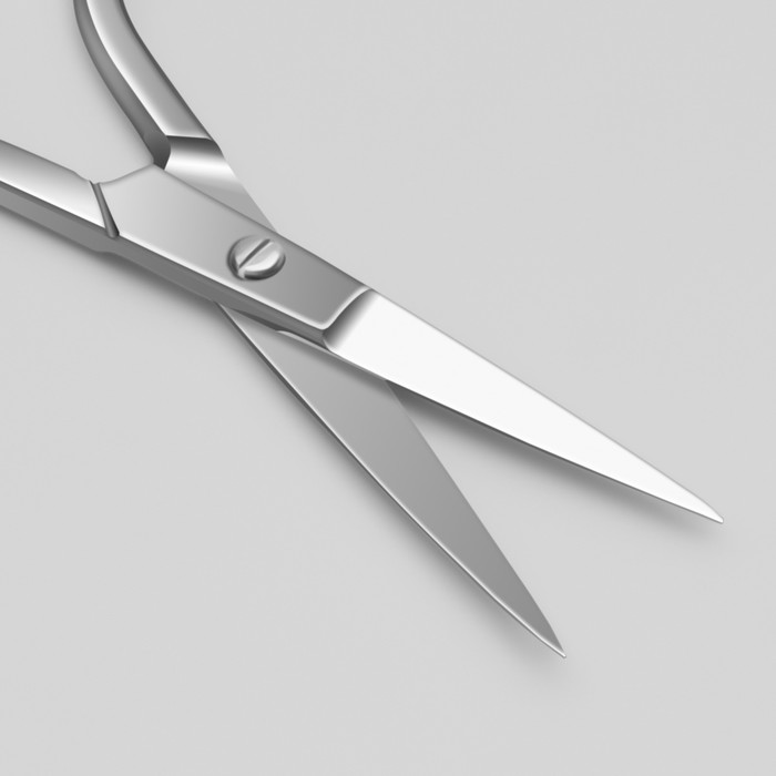 Ножницы маникюрные, прямые, 9,5 см, на блистере, цвет серебристый, B-105-S-SH