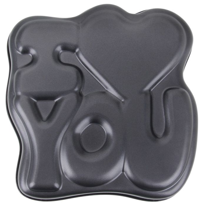 Форма для выпечки 28х28 см I Love You, антипригарное покрытие