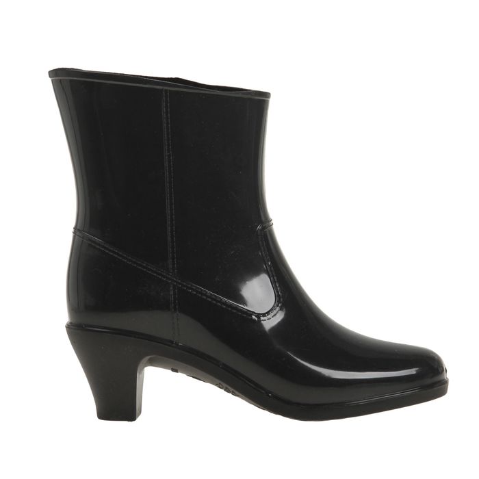 Полусапожки женские с утеп арт.7к на каблуке (черный) (р. 40)