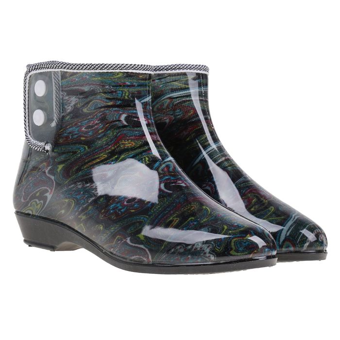 Сапоги (полуботинки) женские с утеп арт.9-1 на кнопках (МИКС) (р. 37)