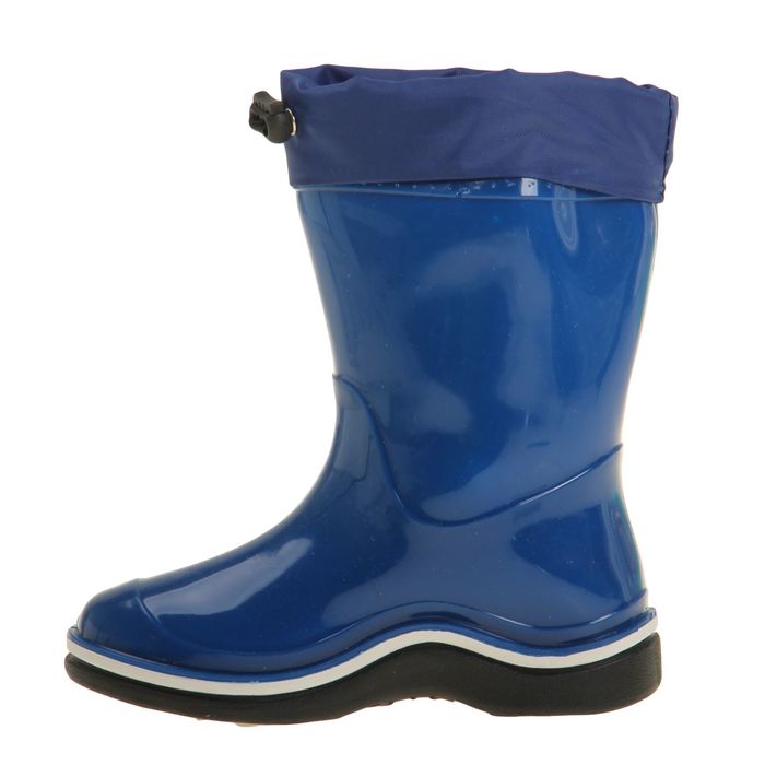 Сапоги детские с утеп арт.106К с надставкой (синий) (р. 27)