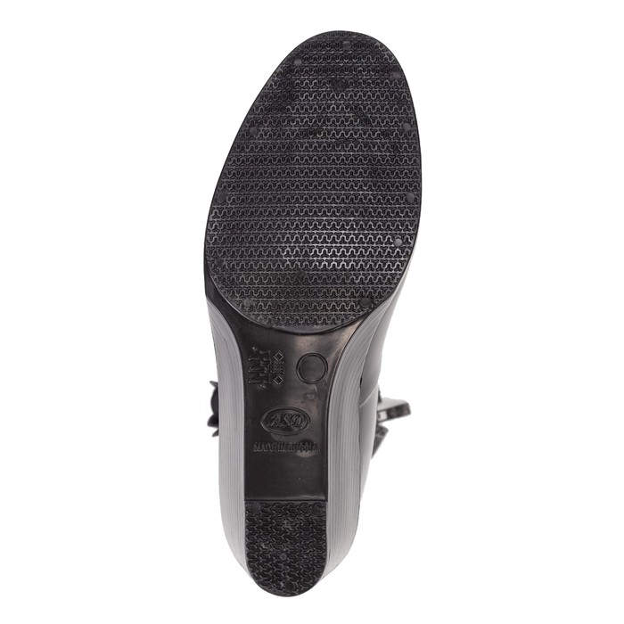 Полусапожки женские с утеп арт.13к на танкетке (черный) (р. 38)