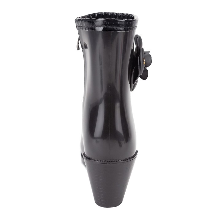 Полусапожки женские с утеп арт.13к на танкетке (черный) (р. 39)