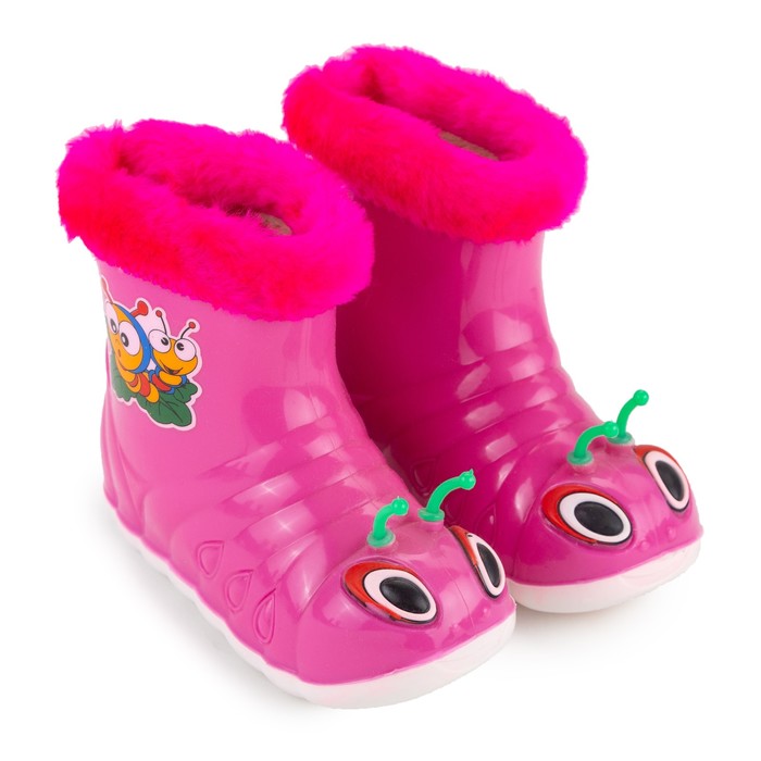 Сапоги детские «Улитка» с утеп. арт.105 (розовый) (р. 24)