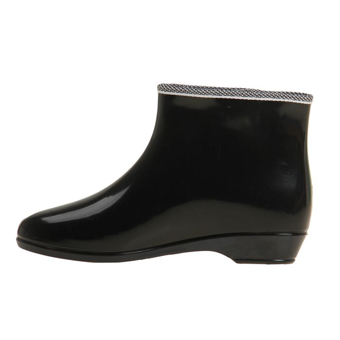 Сапоги (полуботинки) женские с утеп арт.9 на кнопках (черные) (р. 38)