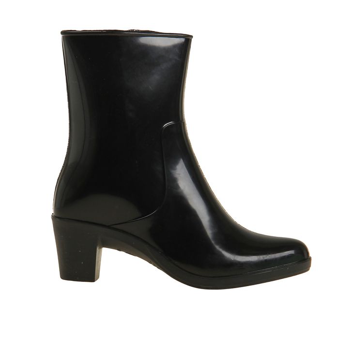 Сапоги женские с утеп арт.8 на каблуке с молнией (черный) (р. 40)