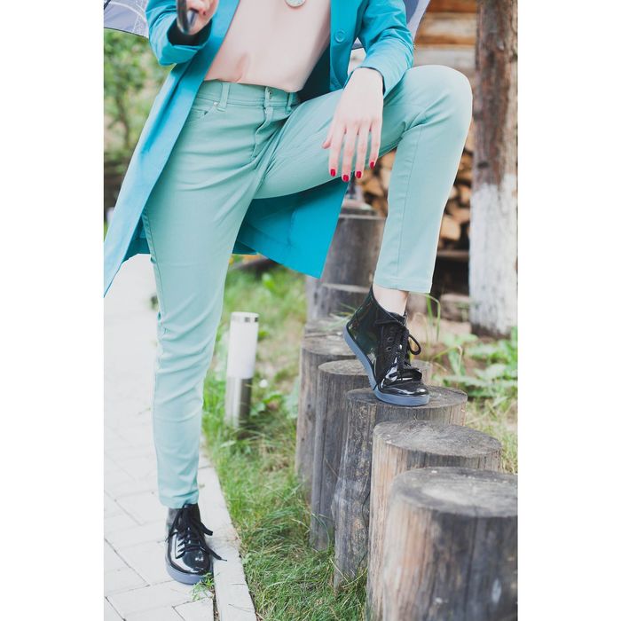 Сапоги (кеды) женские с утеп арт.10 (черный) (р. 40)