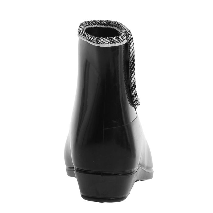 Сапоги (полуботинки) женские с утеп арт.9 на кнопках (черные) (р. 40)