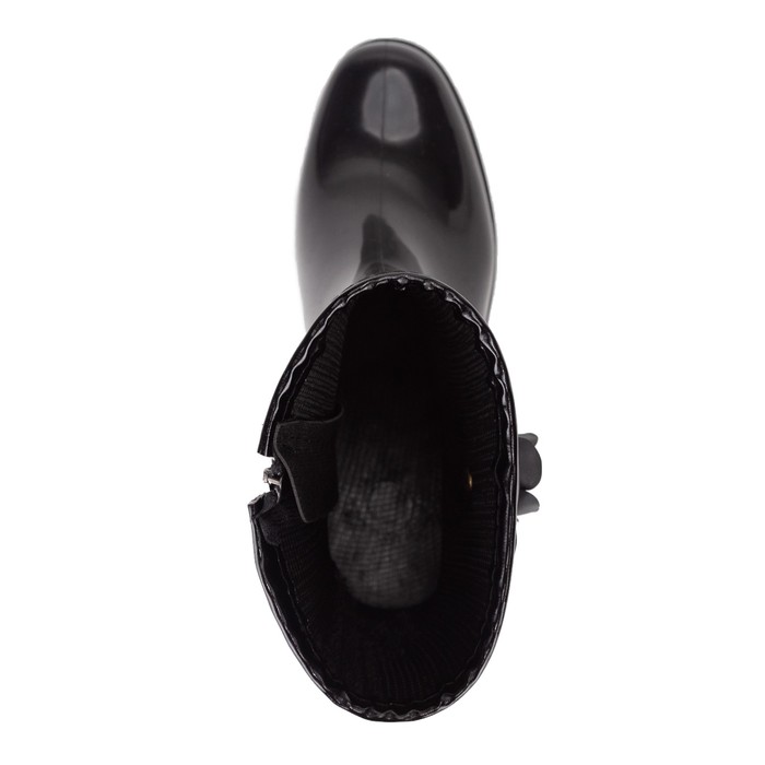 Полусапожки женские с утеп арт.13к на танкетке (черный) (р. 40)