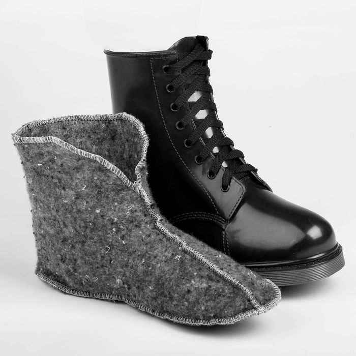 Сапоги (ботинки) женские с утеп арт.12 на шнуровке (черный) (р. 40)