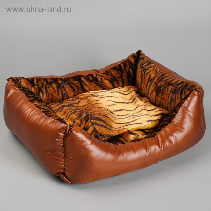 

Лежанка прямоугольная комбинированная, 50 х 40 х 15 см микс цветов