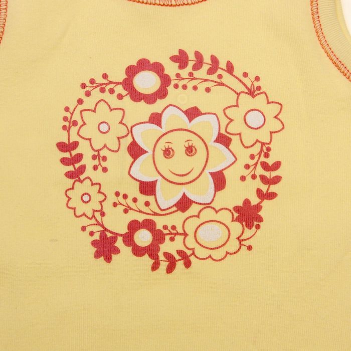 Майка ясельная, рост 80 см (52), цвет жёлтый