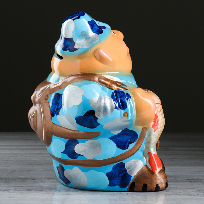 Копилка "Рыбак" доллары, микс