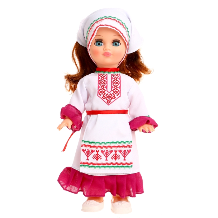 Кукла "Элла в марийском костюме" со звуковым устройством, 35 см